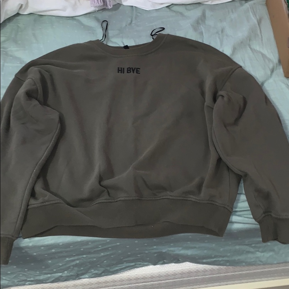 “Hi Bye” Sweatshirt With Back Detailing